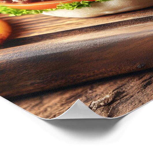 Braziliaanse Picanha Burger Poster (Hoek)