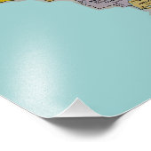 Braziliaanse plattegrond afdrukken foto afdruk (Hoek)