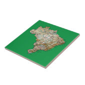 Braziliaanse plattegrond tegeltje (Zijkant)