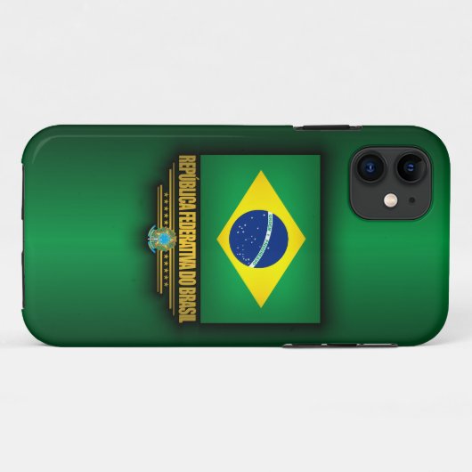 Braziliaanse Pride Case-Mate iPhone Case (Achterkant (horizontaal))
