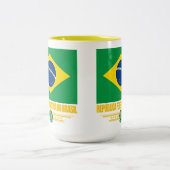 Braziliaanse Pride Tweekleurige Koffiemok (Center)