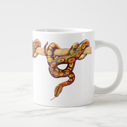 Braziliaanse Rainbow Boa Snake Jumbo Mok (Rechts)