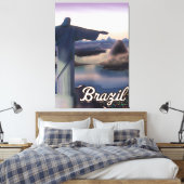 Braziliaanse reisposter-kunstdrukken. canvas afdruk (Insitu (Slaapkamer))