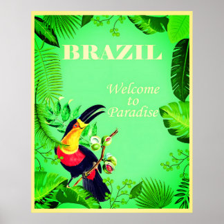 Braziliaanse reisposter poster