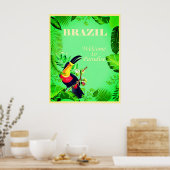 Braziliaanse reisposter poster (Keuken)