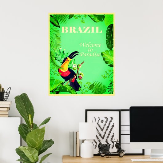 Braziliaanse reisposter poster (Thuiskantoor)
