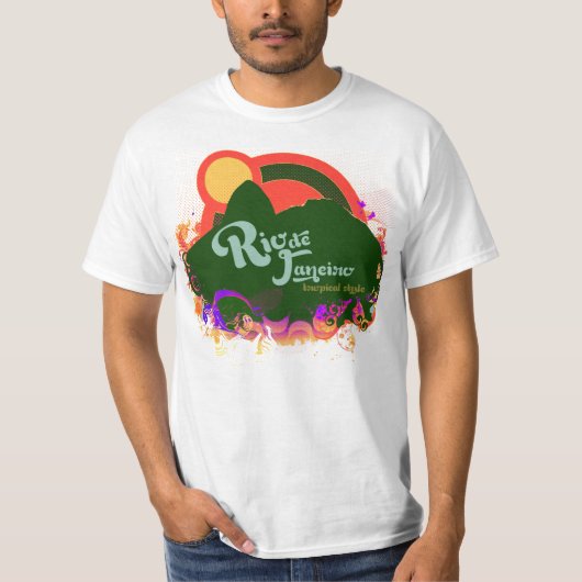 Braziliaanse Rio-stijl T-shirt (Voorkant)