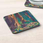 Braziliaanse Rosewood Beverage Coaster Bier Onderzetter (Linkerzijde)