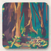 Braziliaanse Rosewood Beverage Coaster