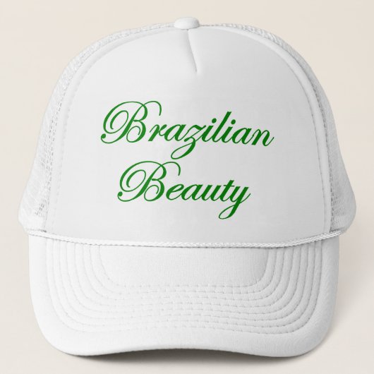 Braziliaanse schoonheid trucker pet (Voorkant)