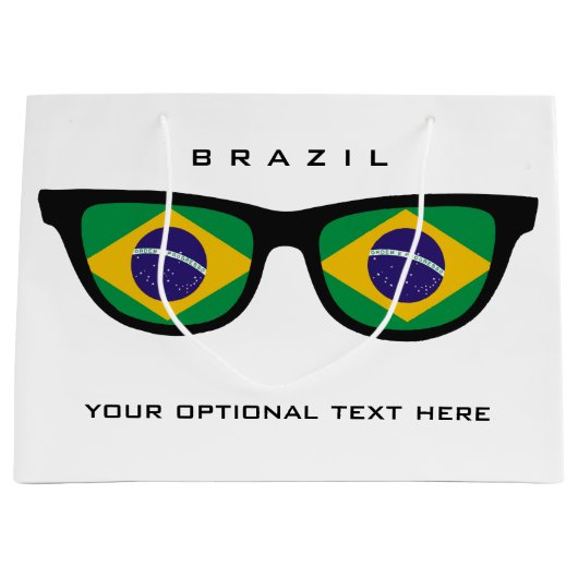 Braziliaanse Shades aangepaste tekst en cadeautas  (Voorkant)