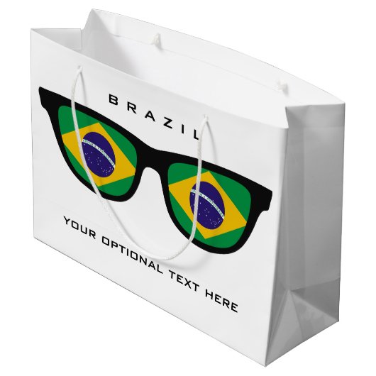Braziliaanse Shades aangepaste tekst en cadeautas  (Achterkant Gekanteld)