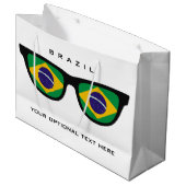 Braziliaanse Shades aangepaste tekst en cadeautas  (Voorkant Gekanteld)