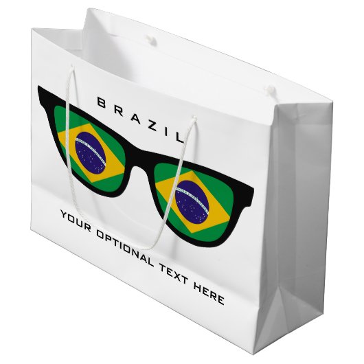 Braziliaanse Shades aangepaste tekst en cadeautas  (Voorkant Gekanteld)