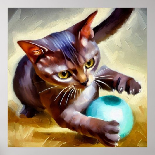 Braziliaanse Shorthair Cat Poster (Voorkant)