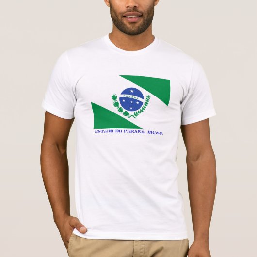 Braziliaanse staat Paraná Flag T-shirt (Voorkant)