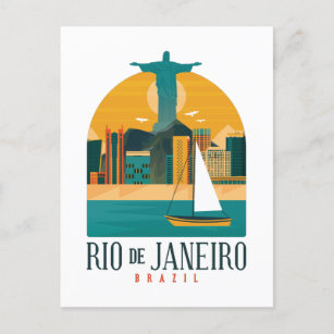 Braziliaanse stad Rio de Janeiro  Briefkaart