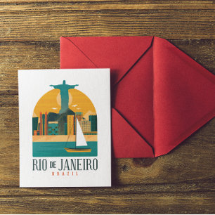 Braziliaanse stad Rio de Janeiro  Briefkaart