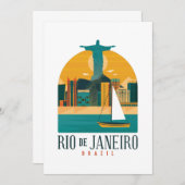 Braziliaanse stad Rio de Janeiro Kaart (Voorkant / Achterkant)