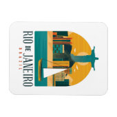 Braziliaanse stad Rio de Janeiro  Magneet (Horizontaal)