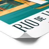 Braziliaanse stad Rio de Janeiro Poster (Hoek)