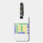 Braziliaanse stad Rio de Janeiro Sao Paulo Bagagelabel (Achterkant verticaal)