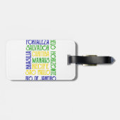 Braziliaanse stad Rio de Janeiro Sao Paulo Bagagelabel (Achterkant horizontaal)