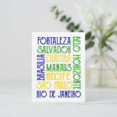 Braziliaanse stad Rio de Janeiro Sao Paulo Briefkaart (Staand voorkant)