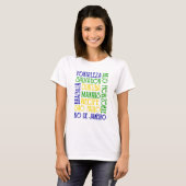 Braziliaanse stad Rio de Janeiro Sao Paulo T-shirt (Voorkant volledig)