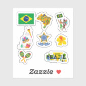 Braziliaanse Stickers (Vel)