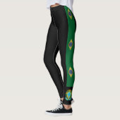 Braziliaanse strepen vlag leggings (Links)