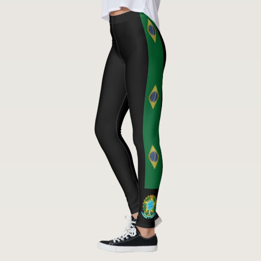 Braziliaanse strepen vlag leggings (Links)