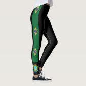 Braziliaanse strepen vlag leggings (Rechts)