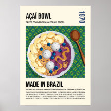 Braziliaanse Superfood Acai Bowl Kunstwerk
