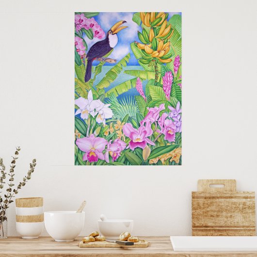 Braziliaanse Toucan in het Amazonegebied Poster (Keuken)