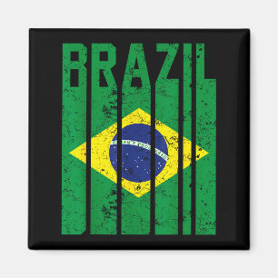 Braziliaanse trots Braziliaanse vlag Magneet