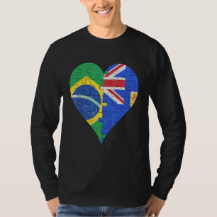 Braziliaanse Turken en Caicos vliegen het hart T-shirt