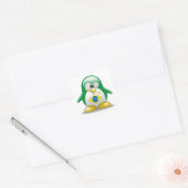Braziliaanse Tux Vierkante Sticker (Envelop)