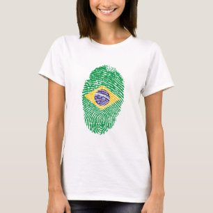 Braziliaanse vingerafdruk t-shirt