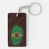Braziliaanse vingerafdrukvlag sleutelhanger (achterkant)