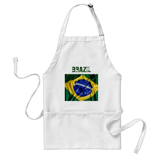 Braziliaanse vlag apron standaard schort (Voorkant)