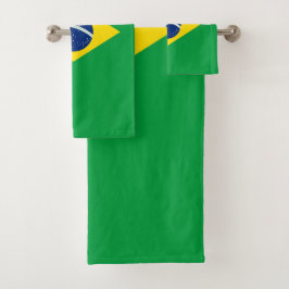 Braziliaanse vlag bad handdoek