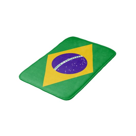 Braziliaanse vlag badmat (Gekanteld)