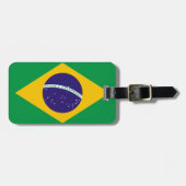 Braziliaanse vlag bagagelabel (Voorkant horizontaal)