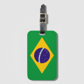 Braziliaanse vlag bagagelabel (Voorkant (verticaal))
