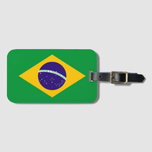 Braziliaanse vlag bagagelabel