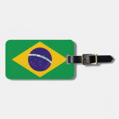 Braziliaanse vlag bagagelabel (Voorkant horizontaal)