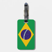 Braziliaanse vlag bagagelabel (Achterkant verticaal)