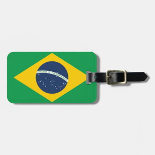 Braziliaanse vlag bagagelabel