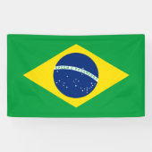 Braziliaanse vlag Banner (Horizontaal)